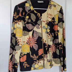 Hermann Lange Floral Print Women's size 42 (L) Jacket